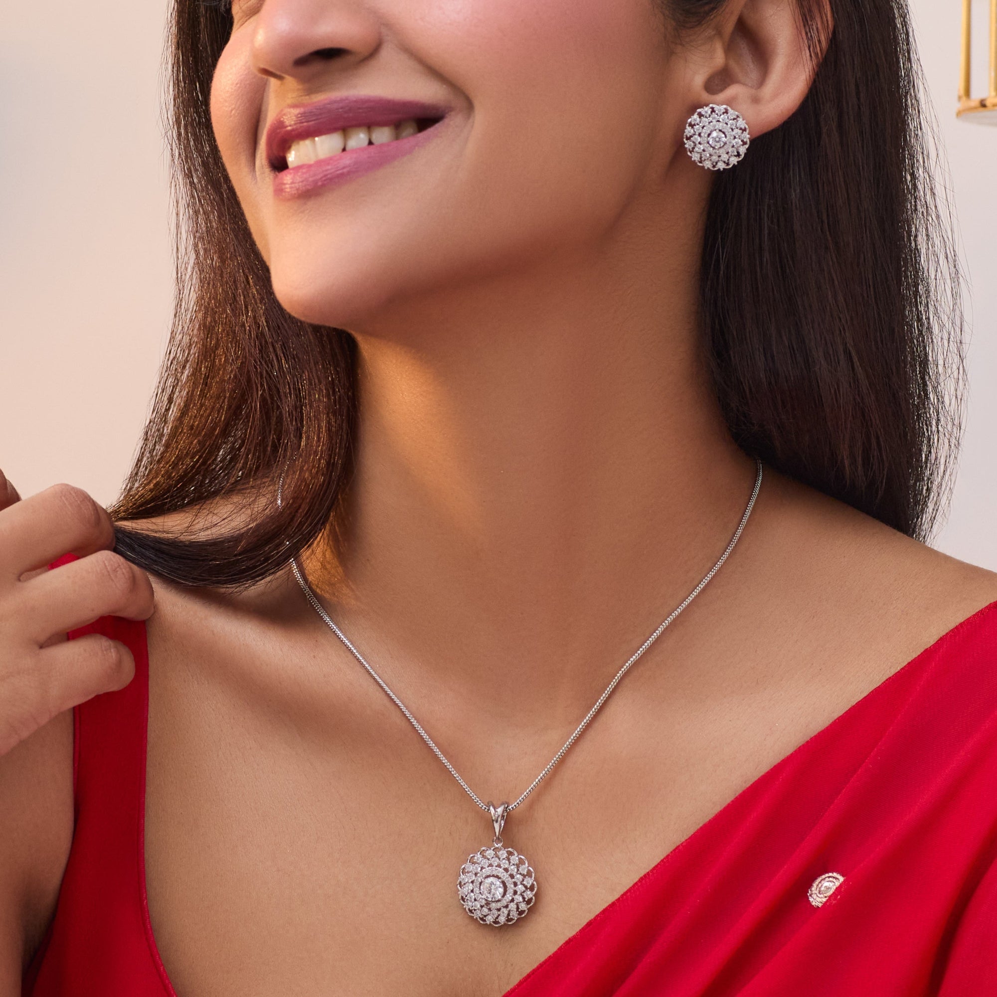 Amelia Nakshatra CZ Pendant Set