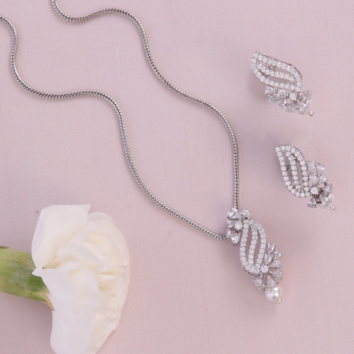 Pamela Nakshatra CZ Pendant Set