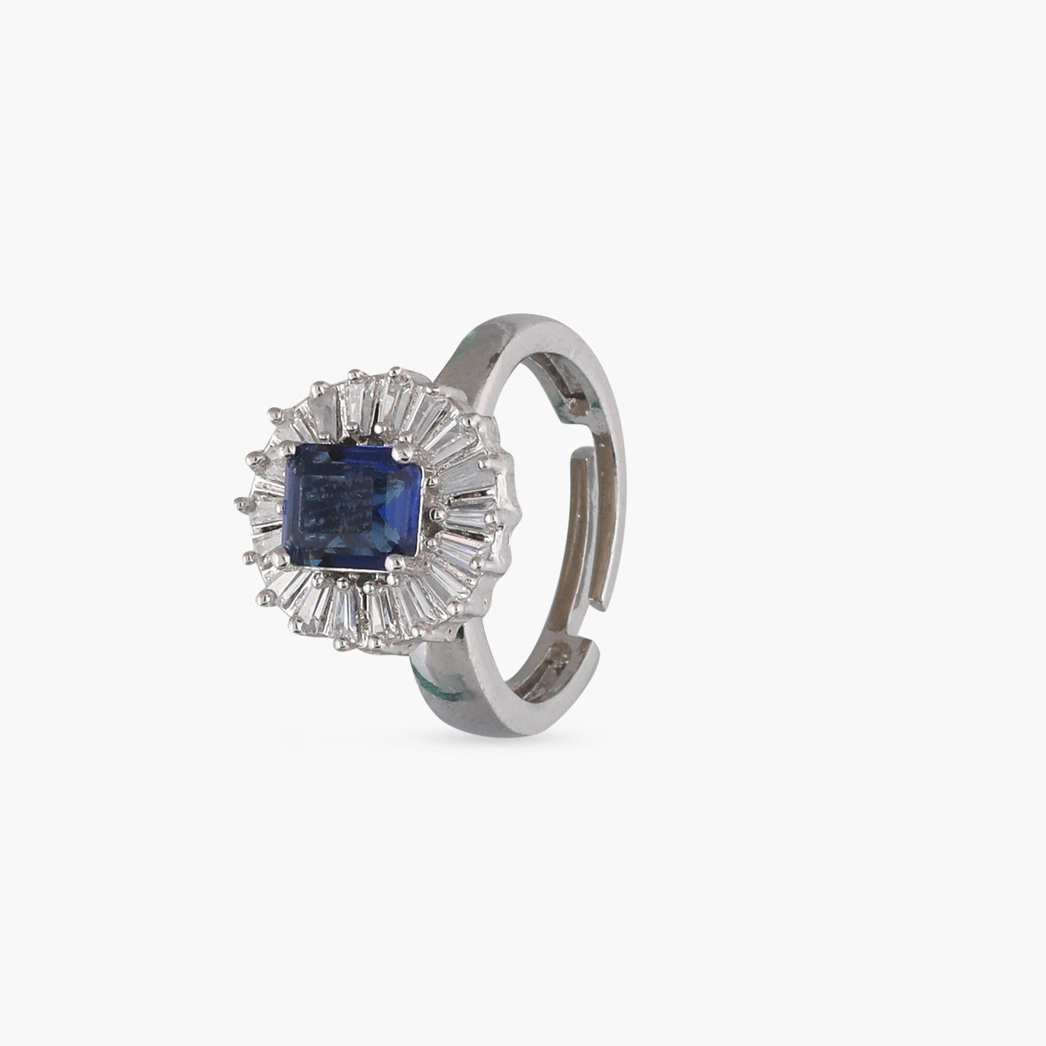Buy Rajita Nakshatra CZ Finger Ring Tarinika