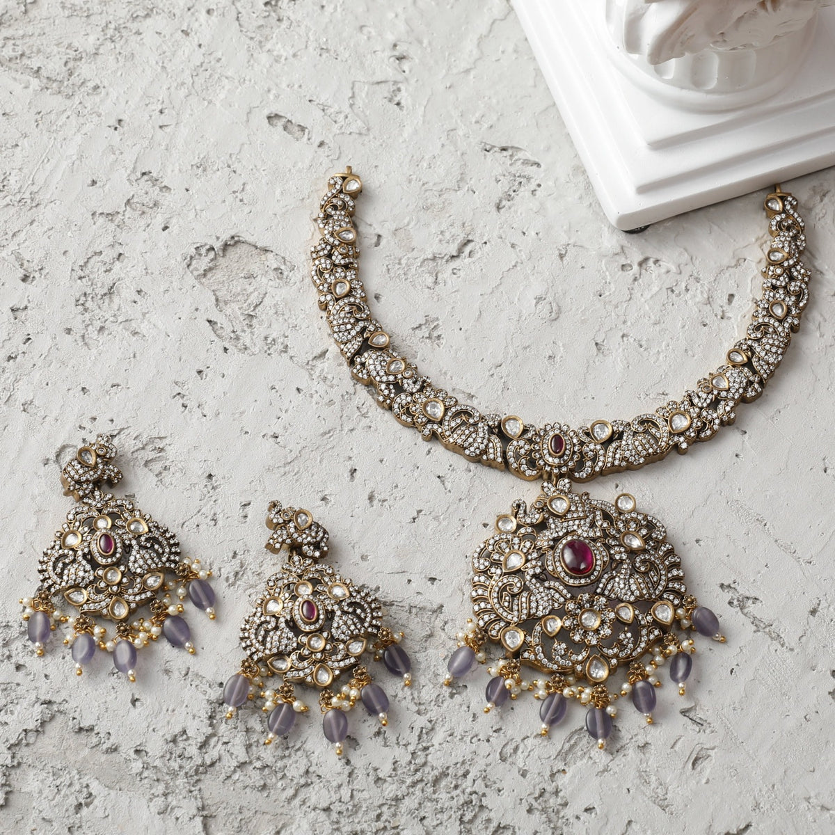 Millia Nakshatra CZ Necklace Set