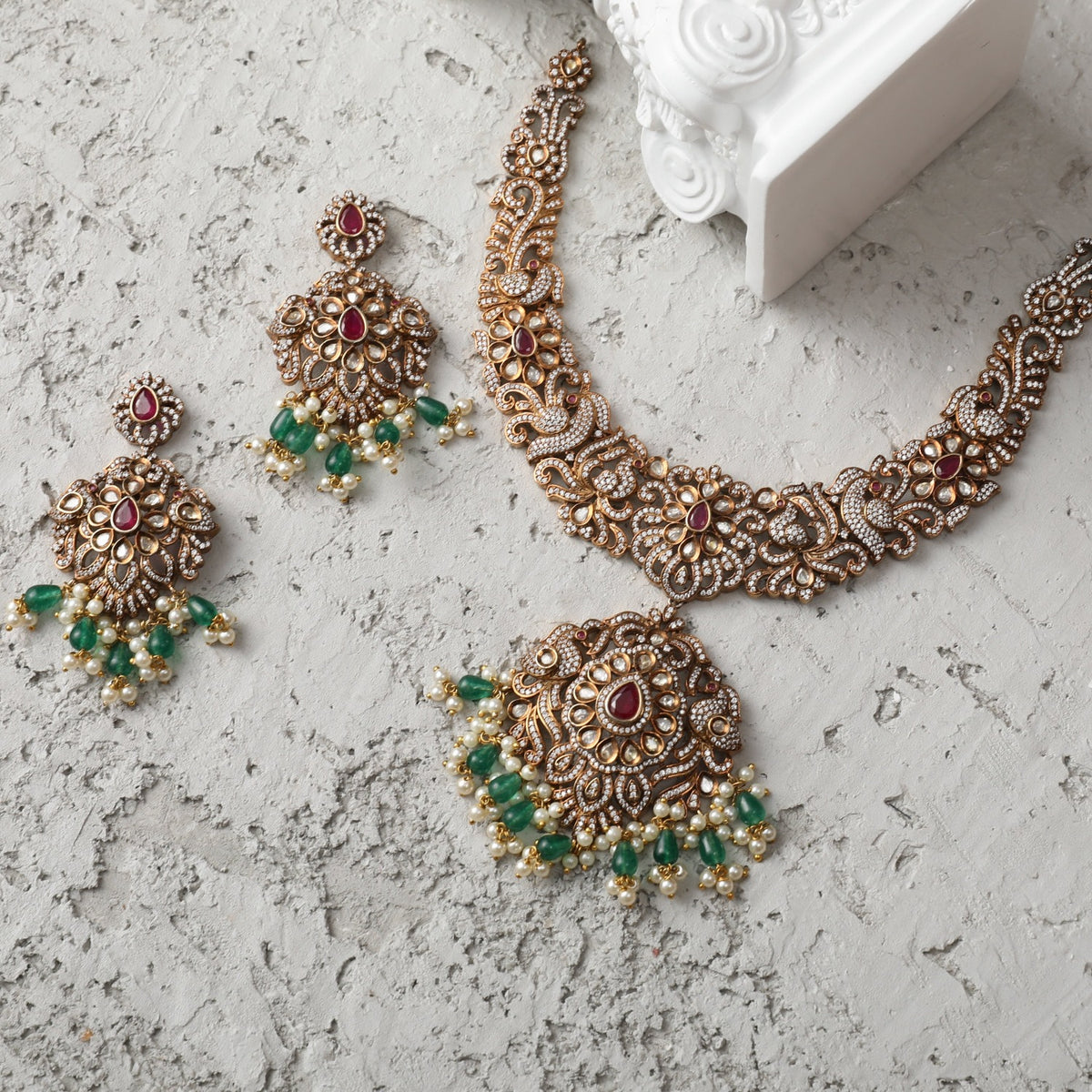 Cristie Nakshatra CZ Necklace Set