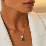 Mystic Elegance Moissanite 925 Silver Pendant Necklace