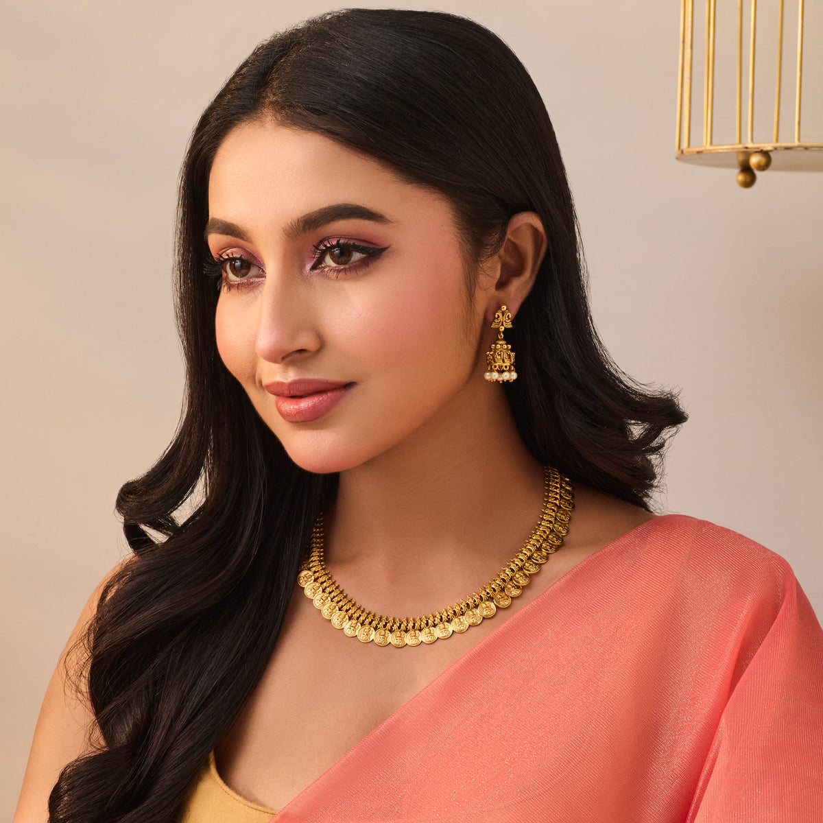 Shreshta Antique Coin Necklace Set