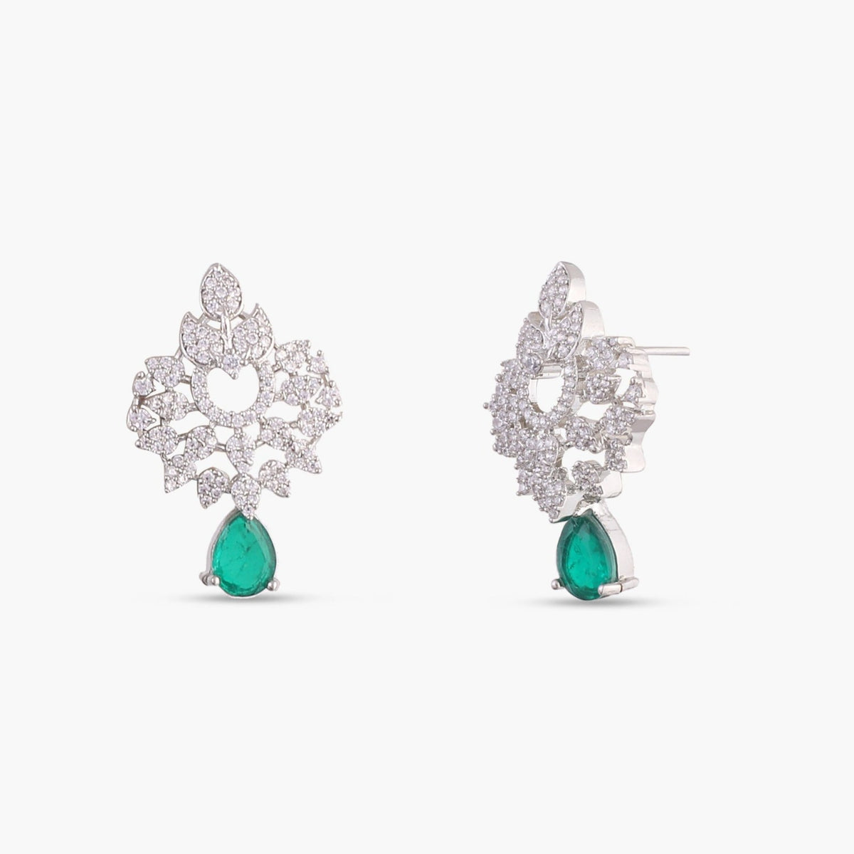 Dainty Star CZ Drop Earrings