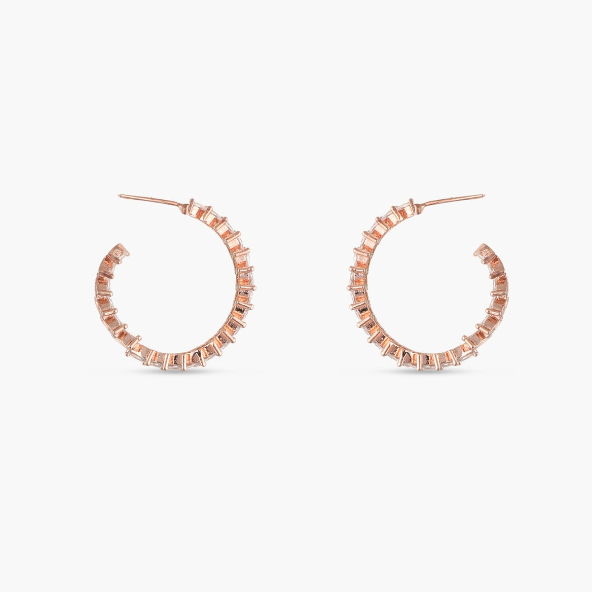 Aine Nakshatra CZ Hoop Earrings