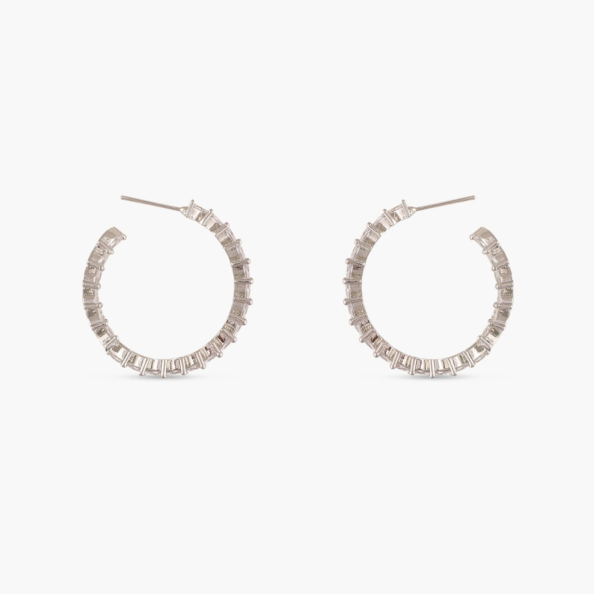 Aine Nakshatra CZ Hoop Earrings