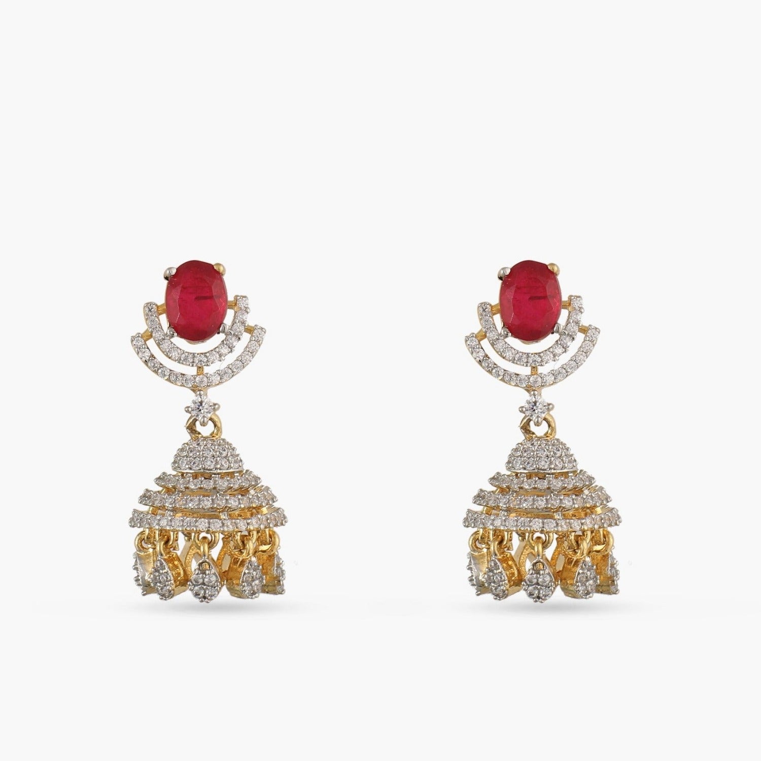 Shine CZ Jhumki Earrings