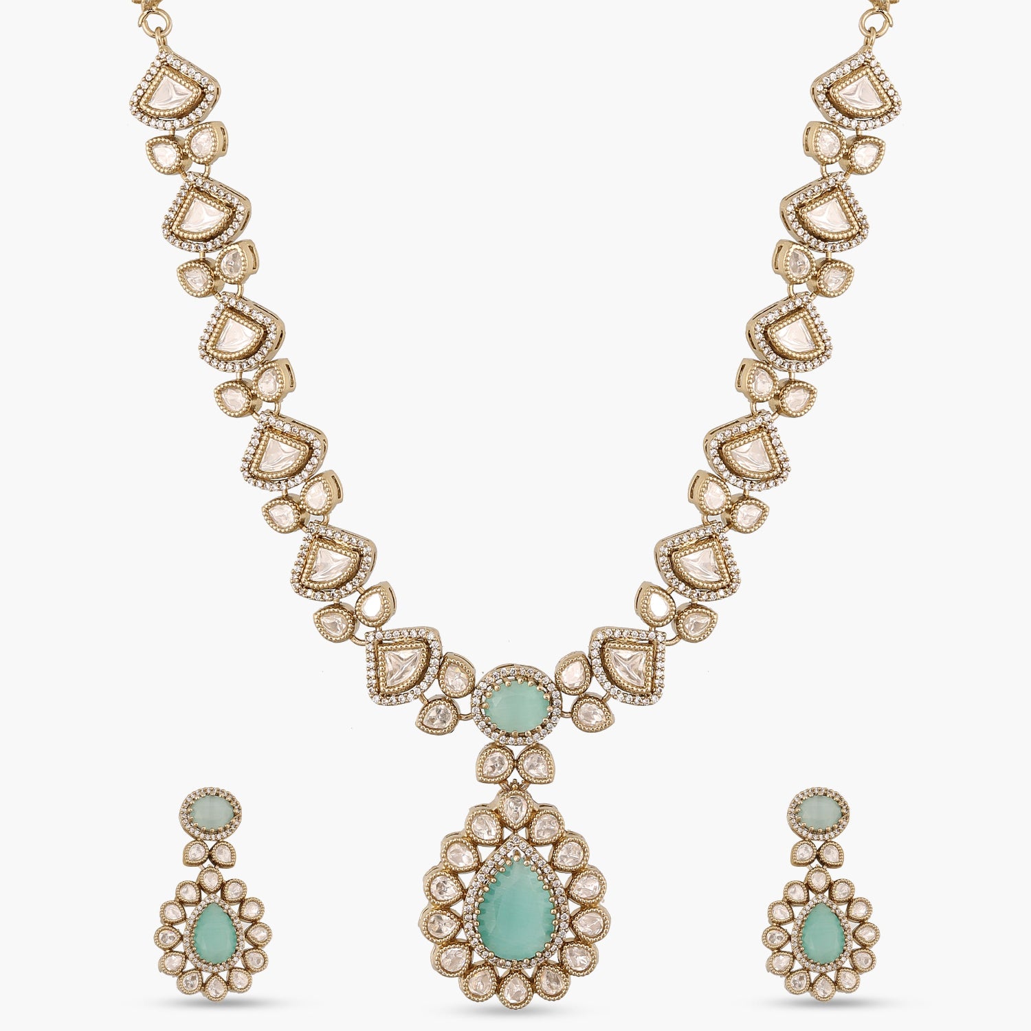 Regal Polki Statement Necklace Set