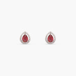 Pear Charm CZ Pendant Set
