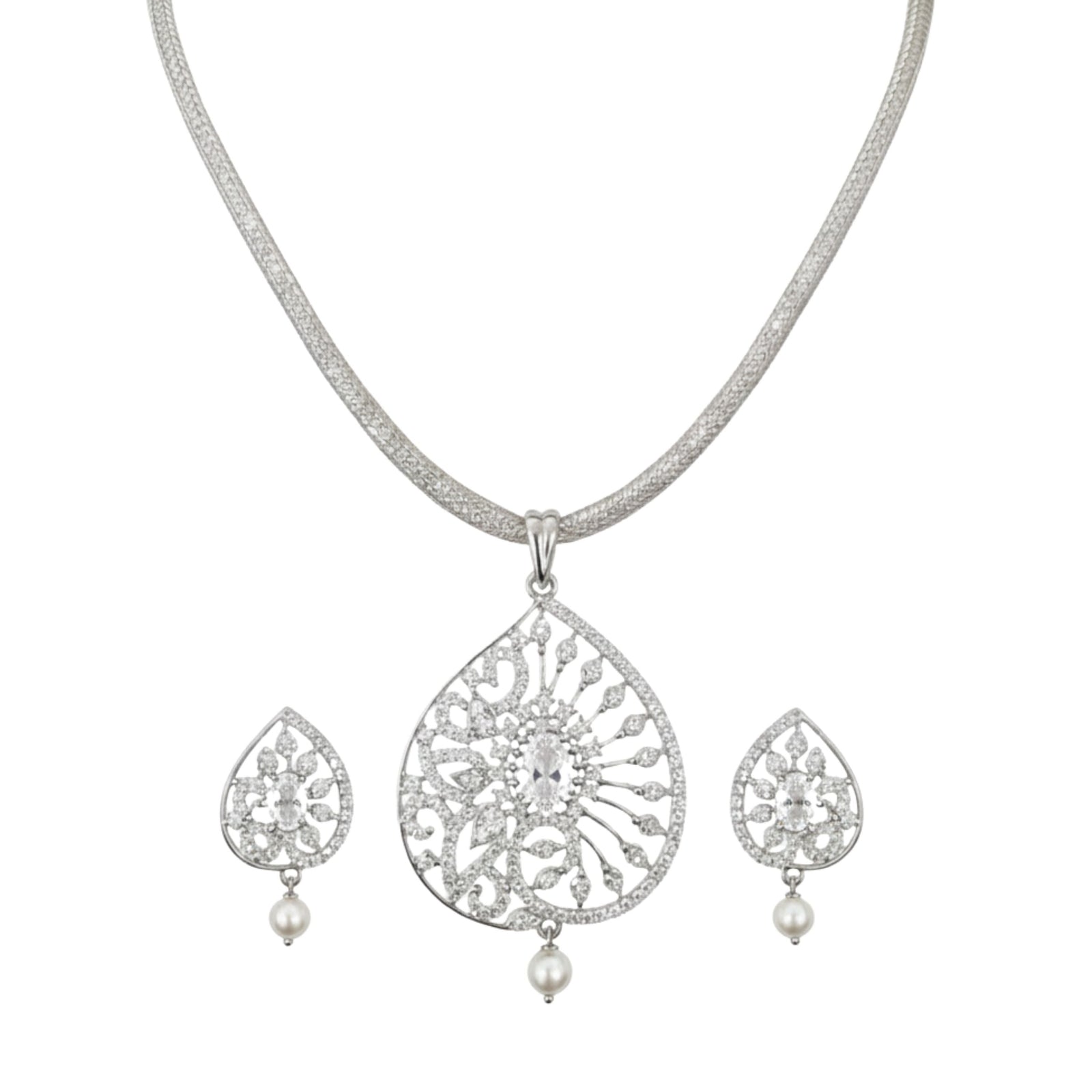 Glow Nakshatra CZ Pendant Set