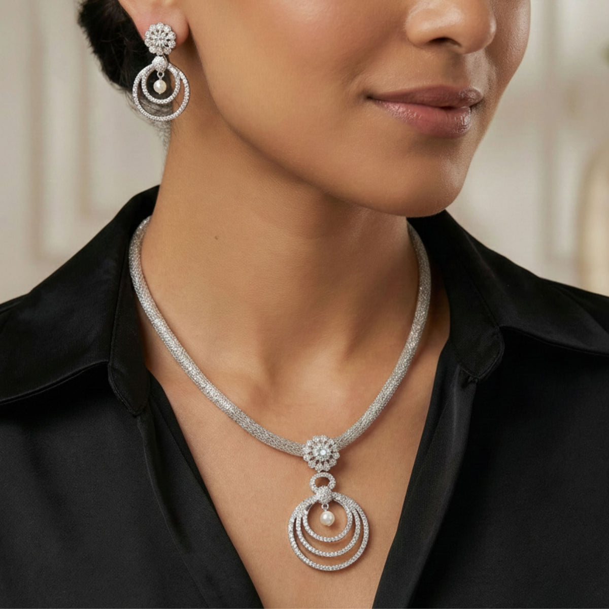 Aarya Nakshatra CZ Pendant Set