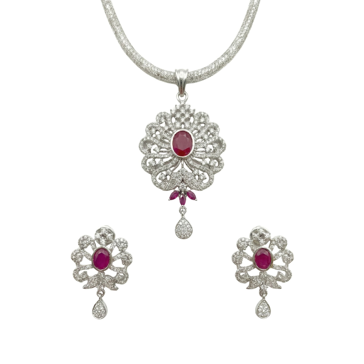Hansini Nakshatra CZ Pendant Set