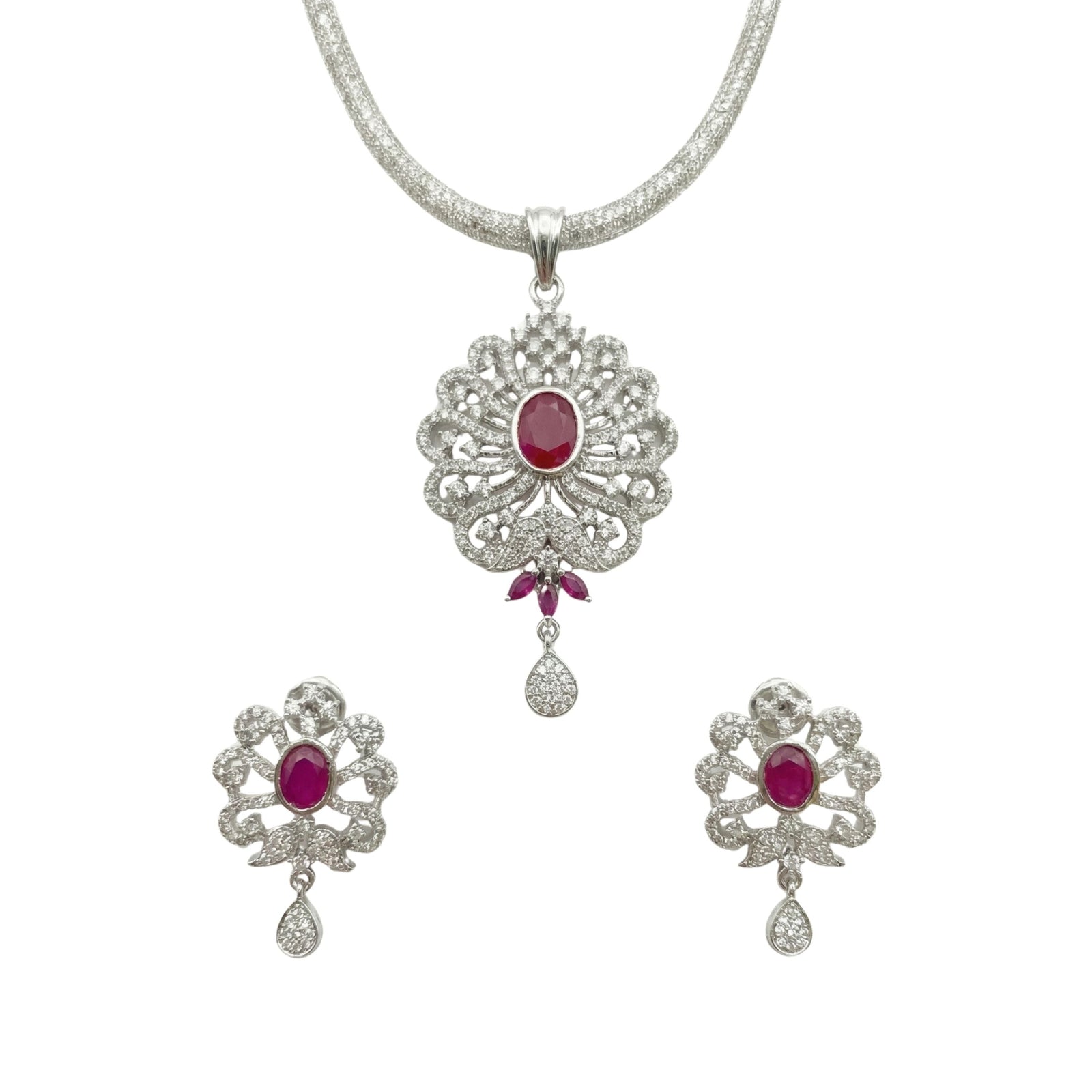 Hansini Nakshatra CZ Pendant Set