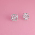 Petal CZ Stud Earrings