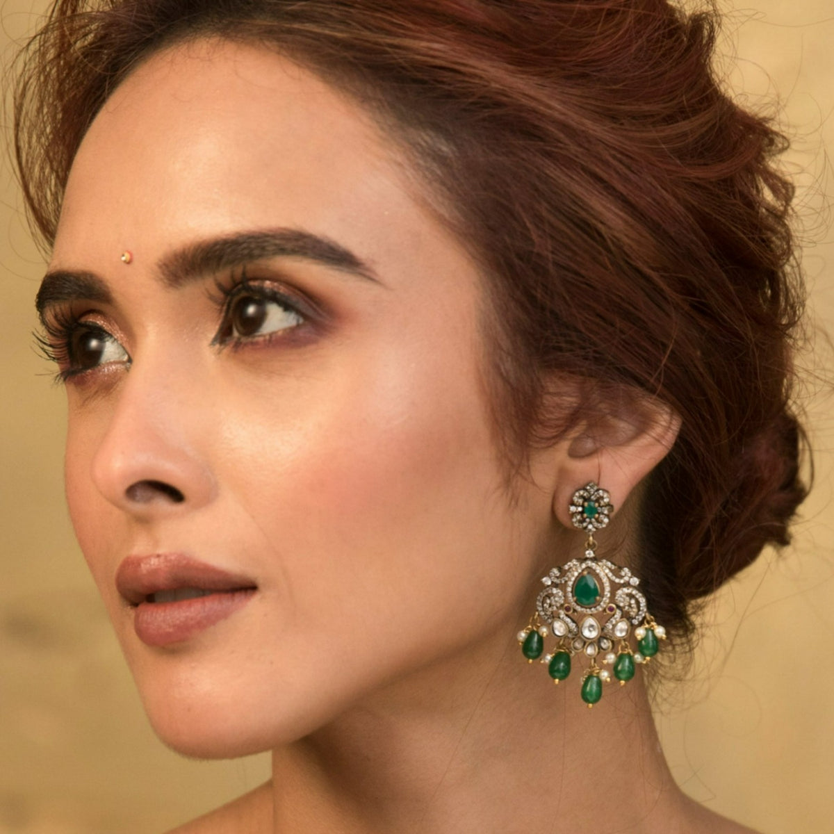 Ruchira Nakshatra CZ Drop Earrings