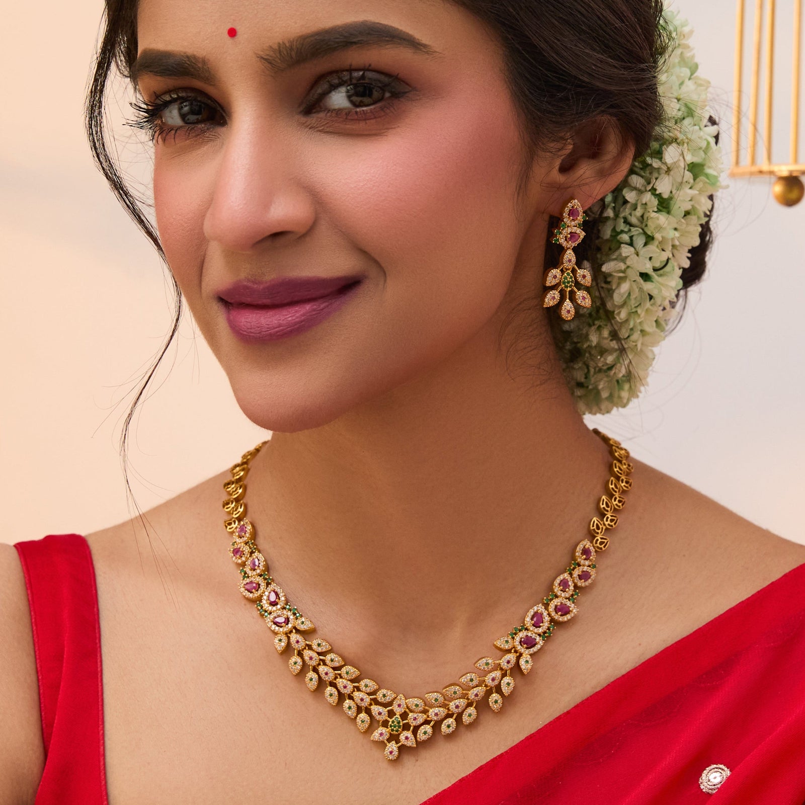 Prisha Delicate Antique Necklace Set