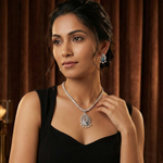 Paneira Nakshatra Blue CZ Pendant Set