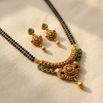 Devyani Antique Black Beads Necklace Set
