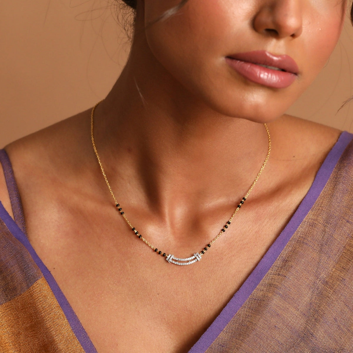 Anila CZ 925 Silver Mangalsutra