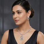 Paneira Nakshatra Black CZ Pendant Set