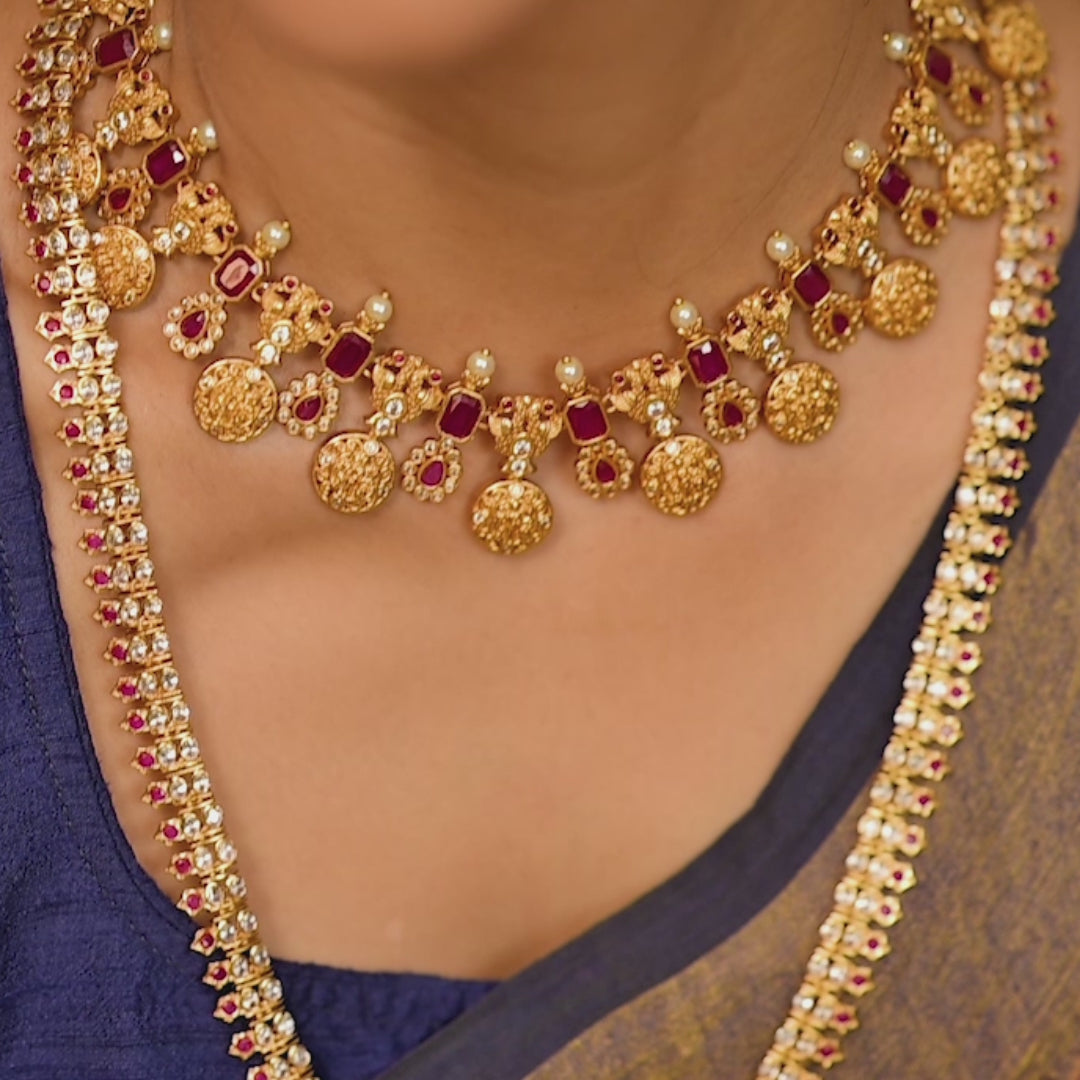 Mahika Antique Necklace Set