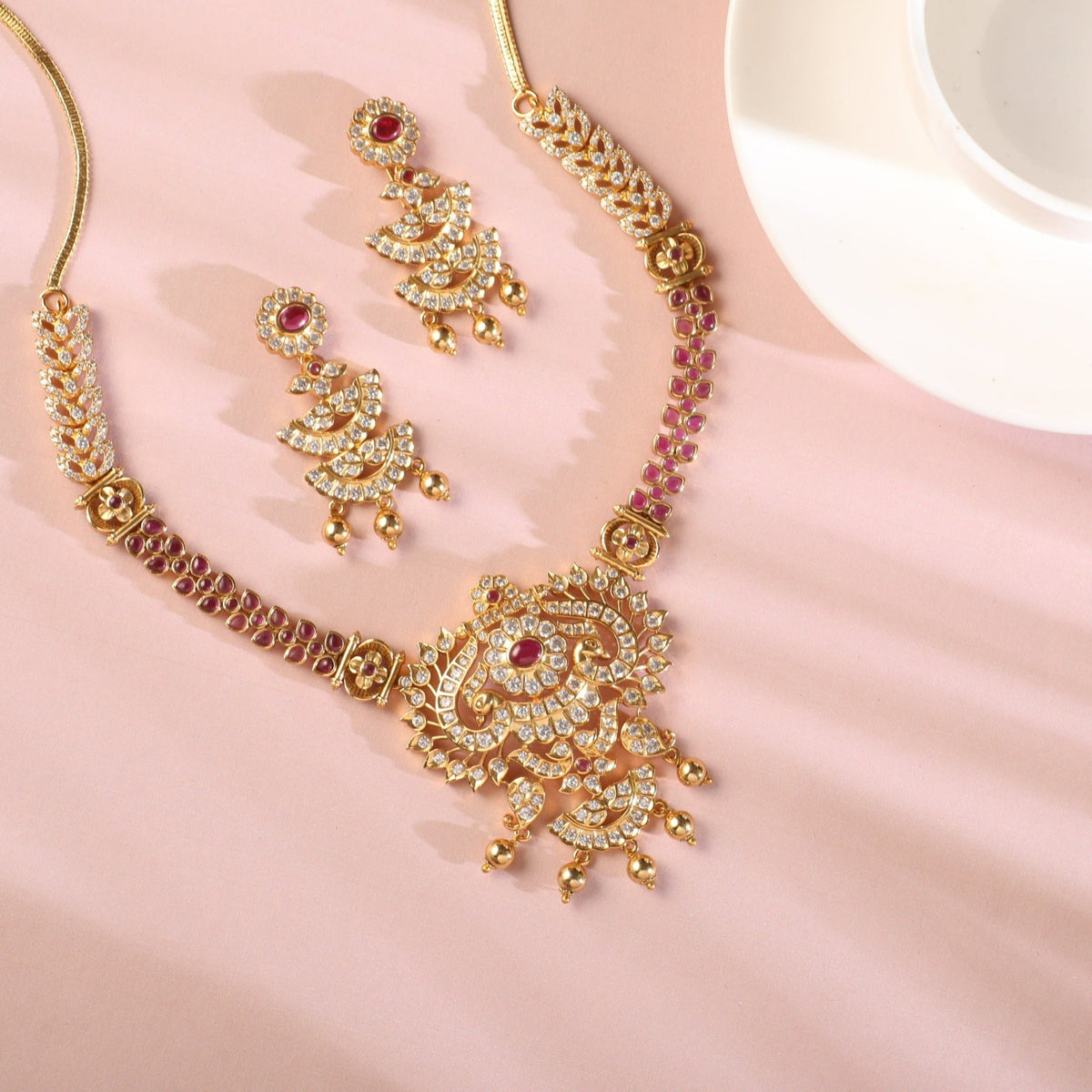 Hiran Nakshatra CZ Necklace Set