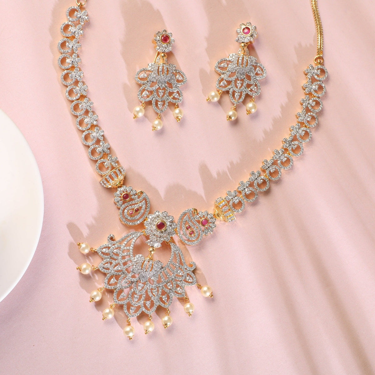 Maia Nakshatra CZ Necklace Set