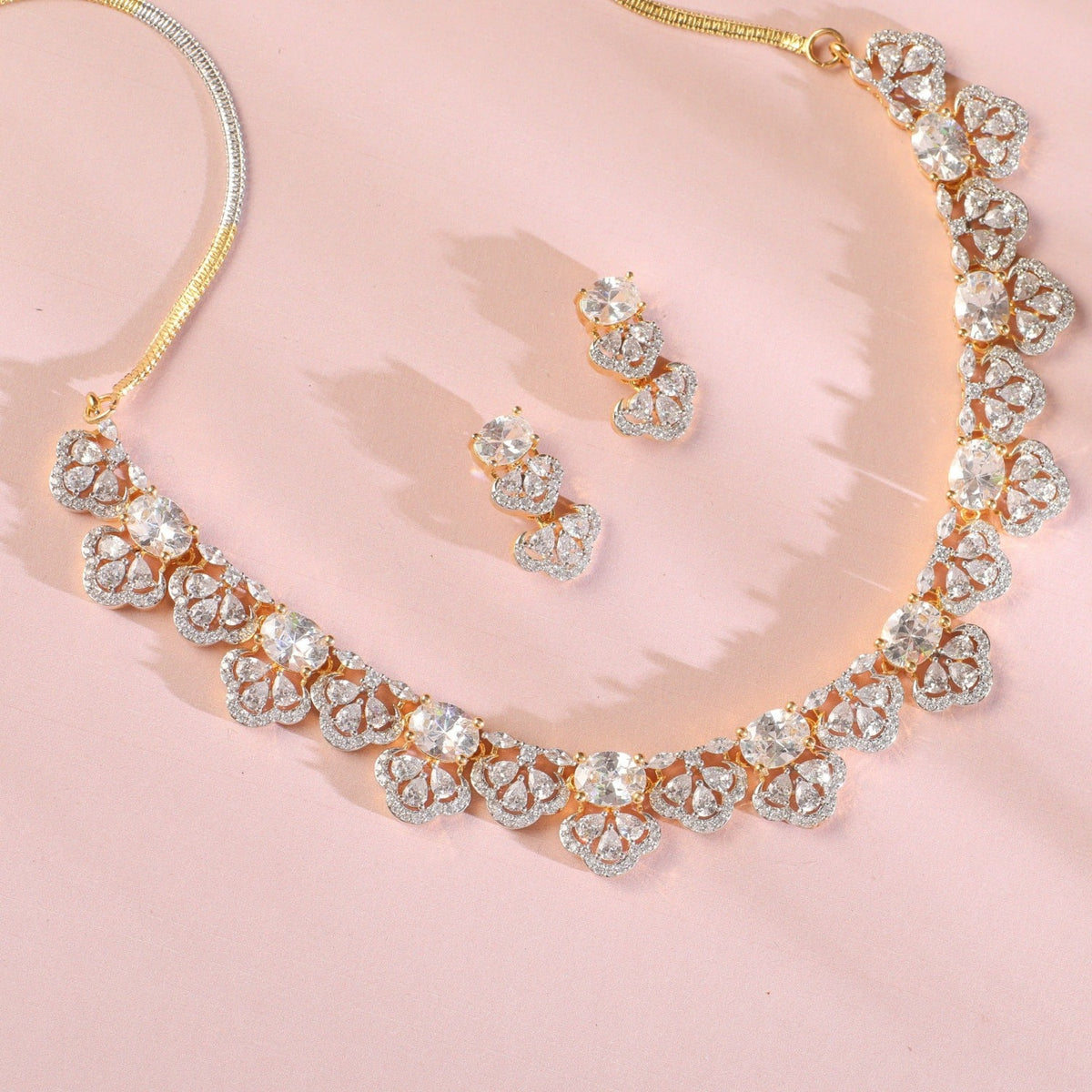 Kaveh Nakshatra CZ Necklace Set