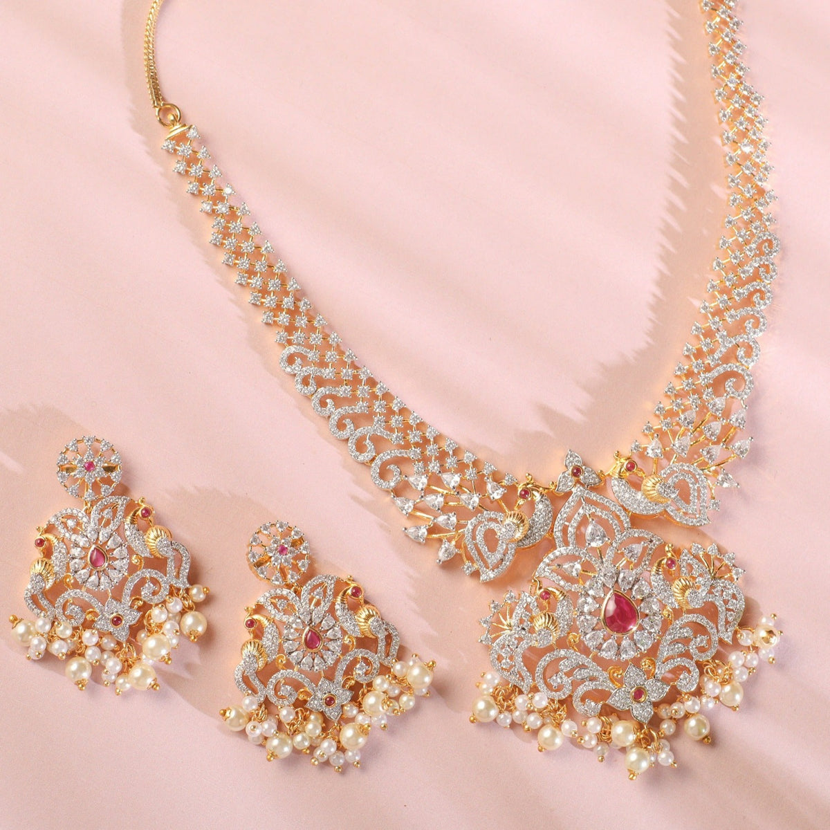 Sonali Nakshatra CZ Necklace Set