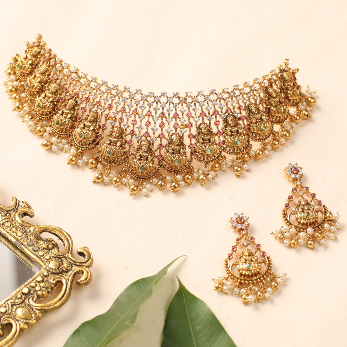 Varalaxmi Antique Choker Set