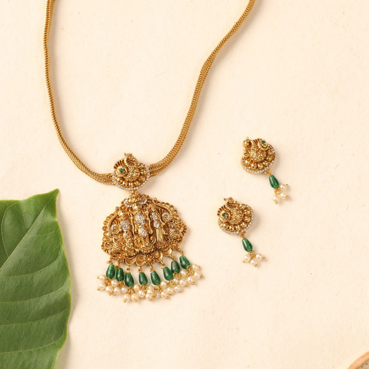 Janaki Antique Necklace Set