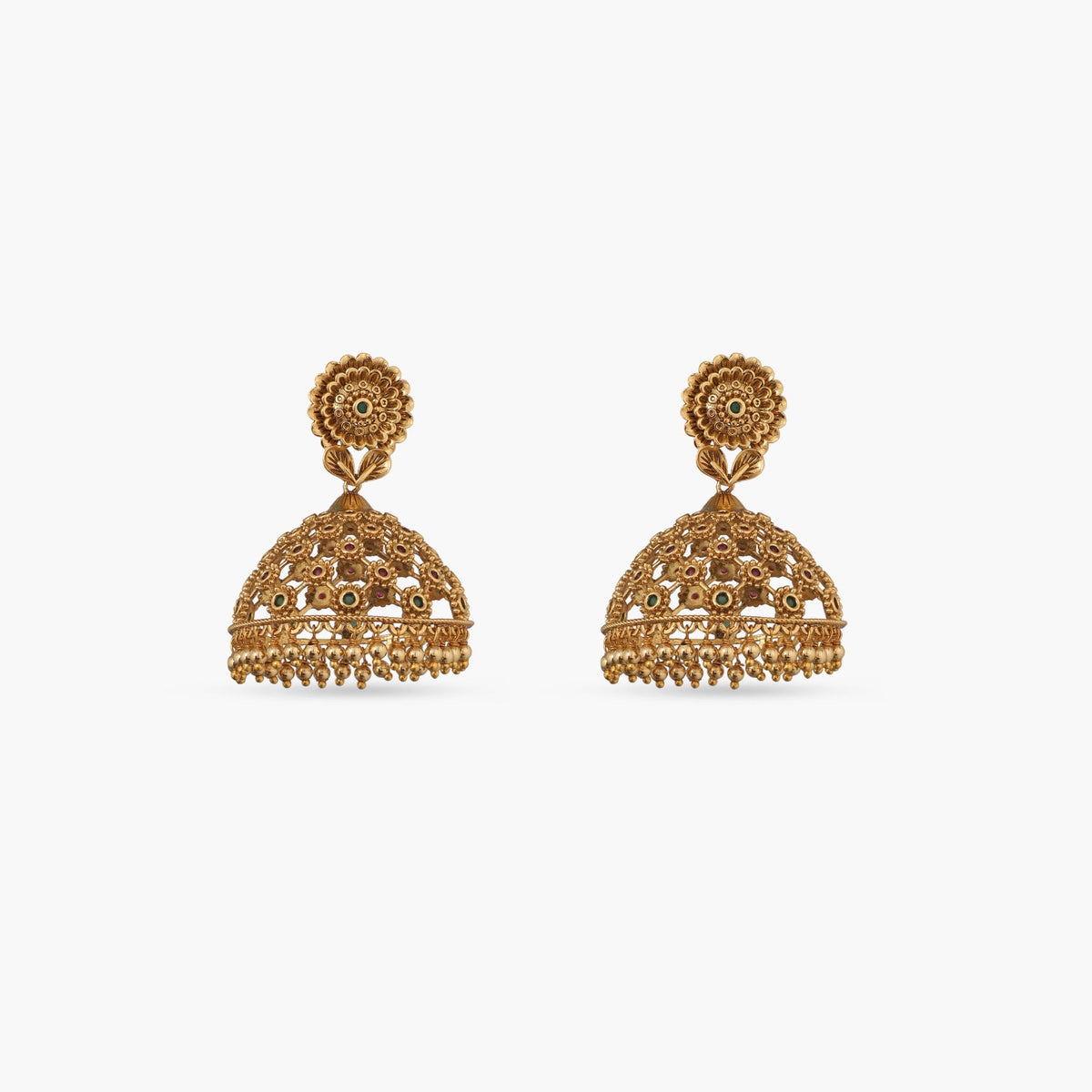 Abinaya Antique Jhumka Earrings
