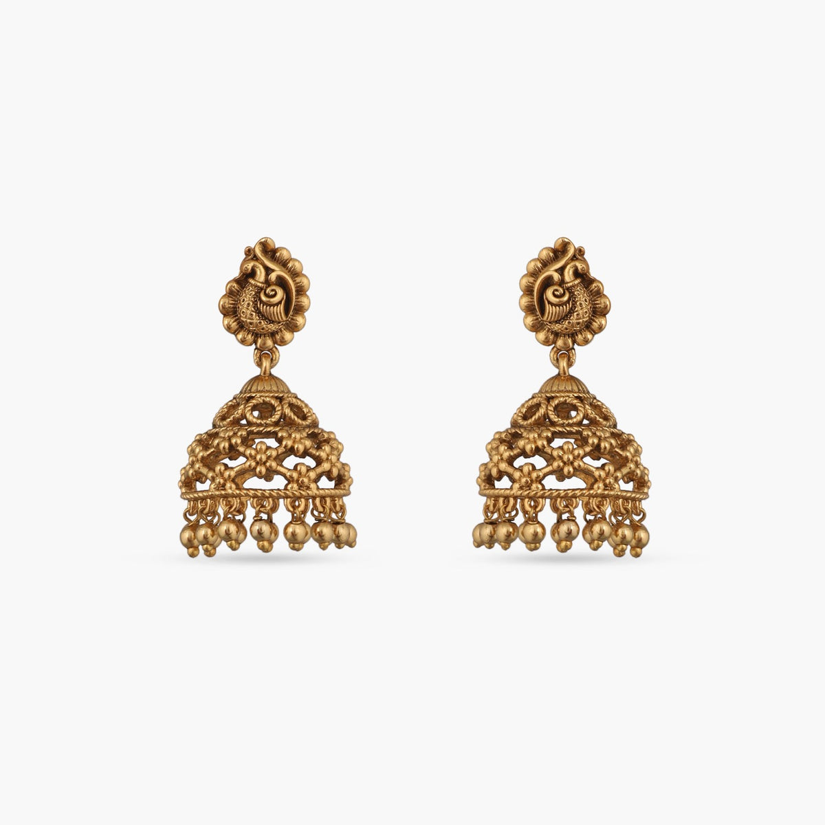 Mayuri Antique Jhumka Earrings