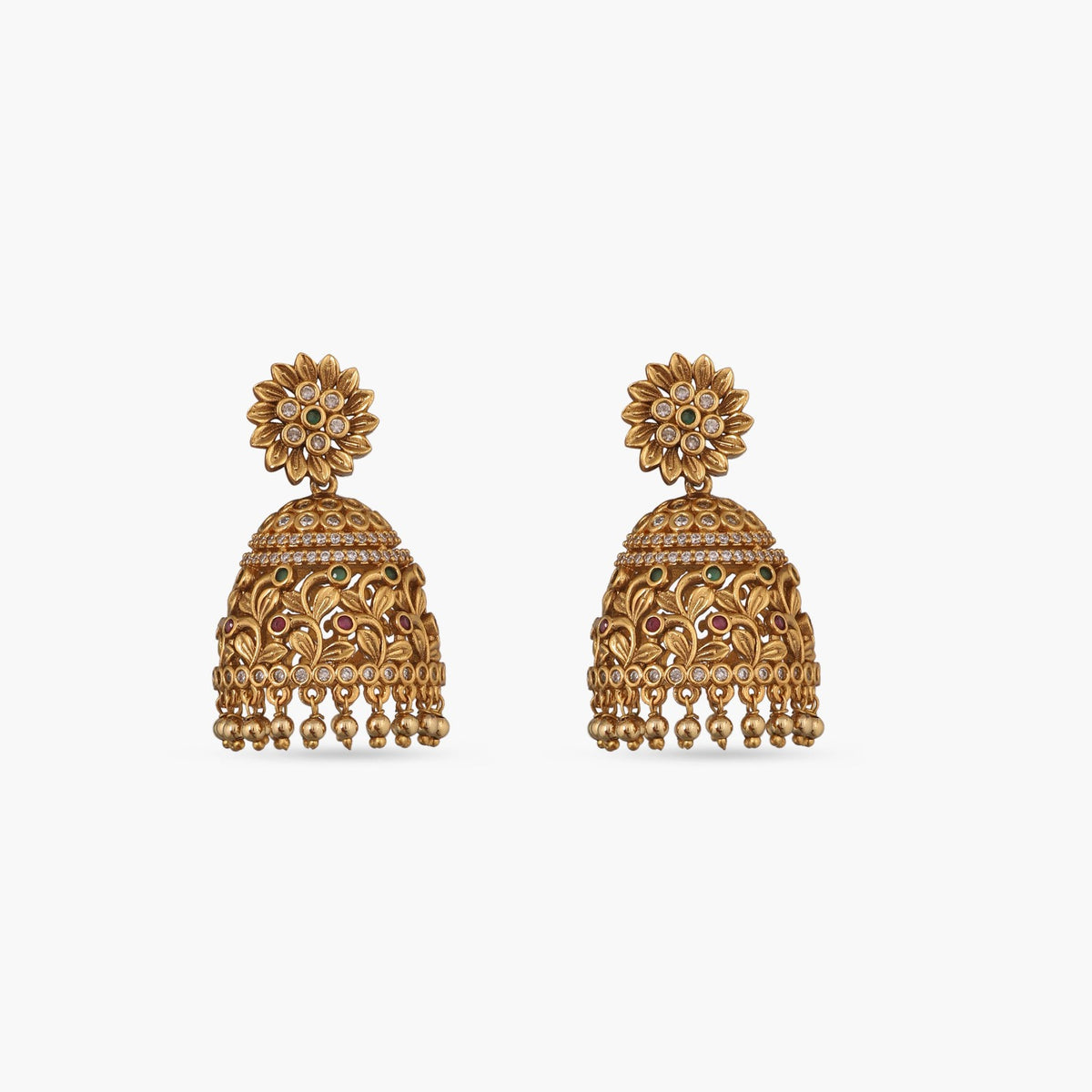 Aarush Antique Jhumka Earrings