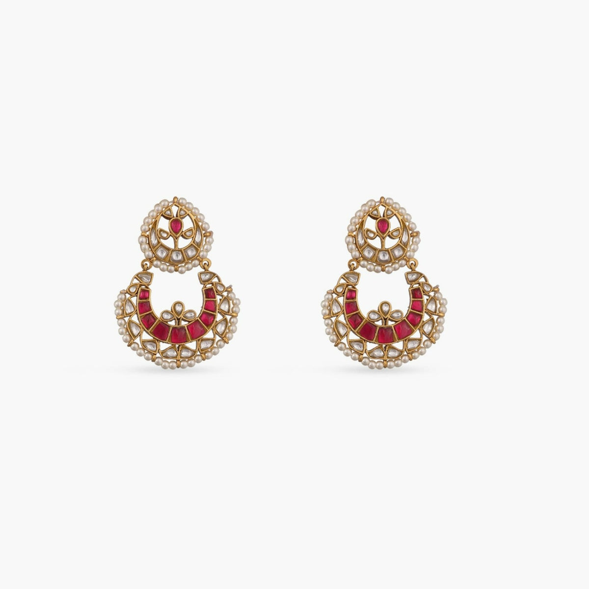 Amrusha Antique Chandbali Earrings