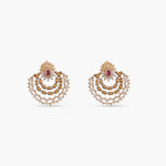 Alesa Nakshatra CZ Chandbali Earrings