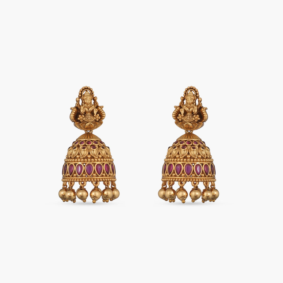 Vasudha Antique Jhumka Earrings