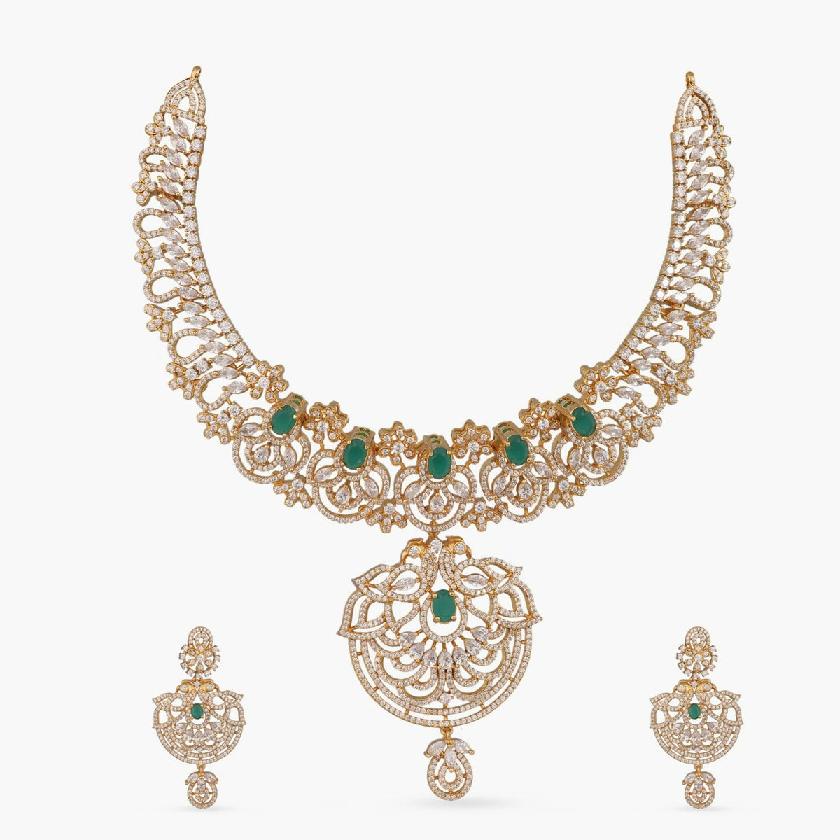 Mahasri Nakshatra CZ Necklace Set