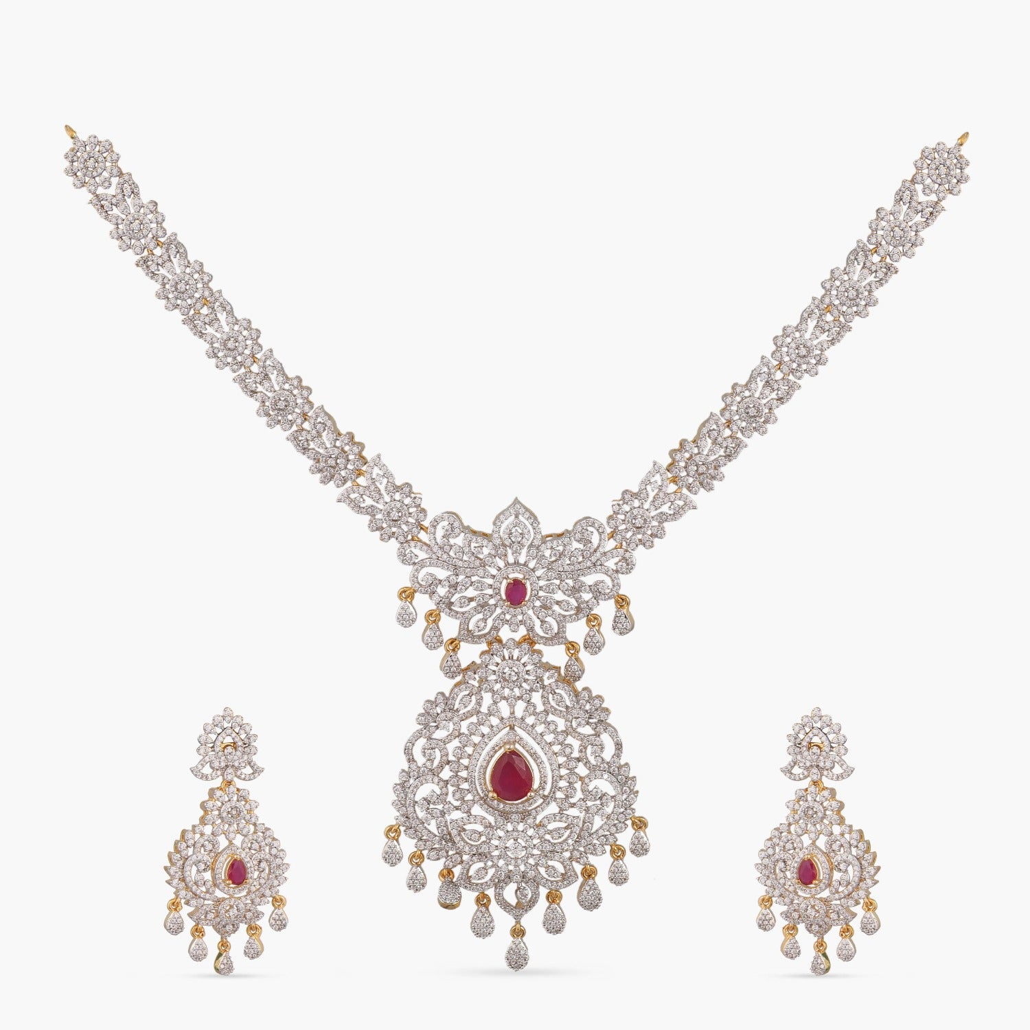 Phoebe Nakshatra CZ Necklace Set