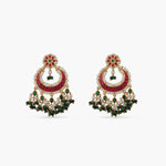 Inca Antique Jadau Chandbali Earrings 