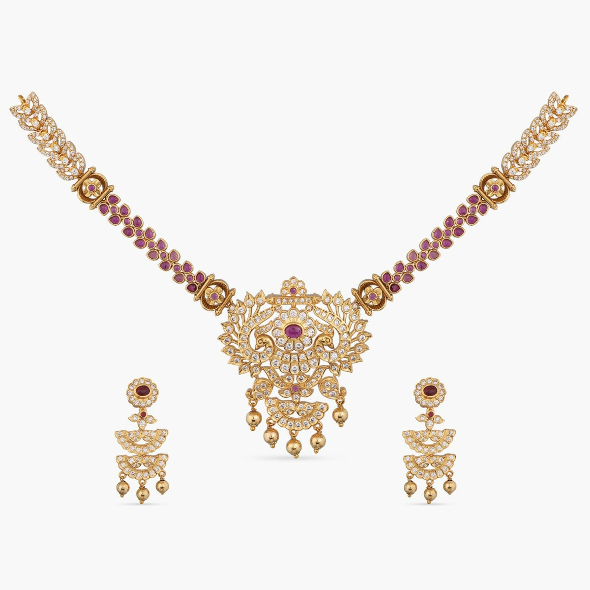 Hiran Nakshatra CZ Necklace Set