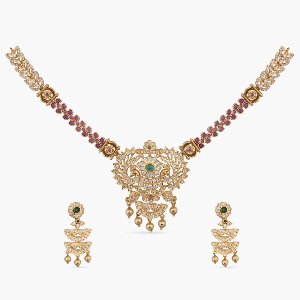Hiran Nakshatra CZ Necklace Set