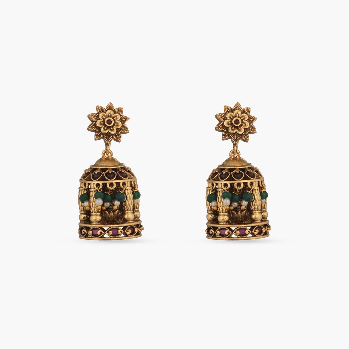 Pavaki Antique Temple Pendant Set