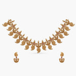Mango Motif Lakshmi Antique Temple Necklace Set