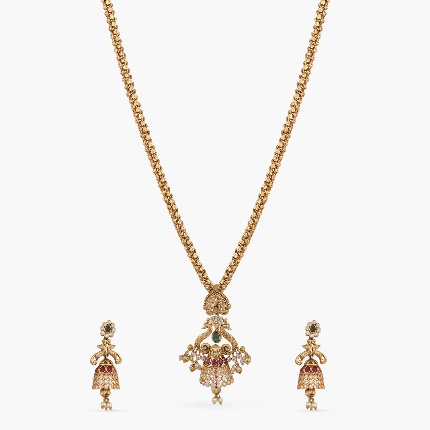 Tarinika Nishara Antique Pendant Set Indian Jewelry