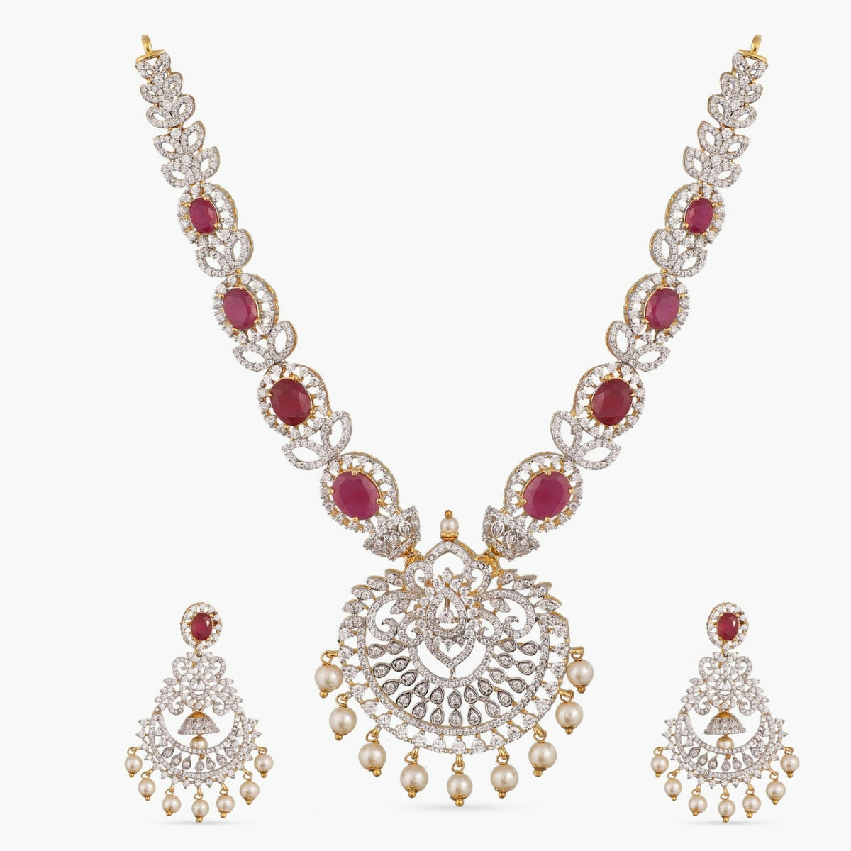 Anju Nakshatra CZ Statement Necklace Set