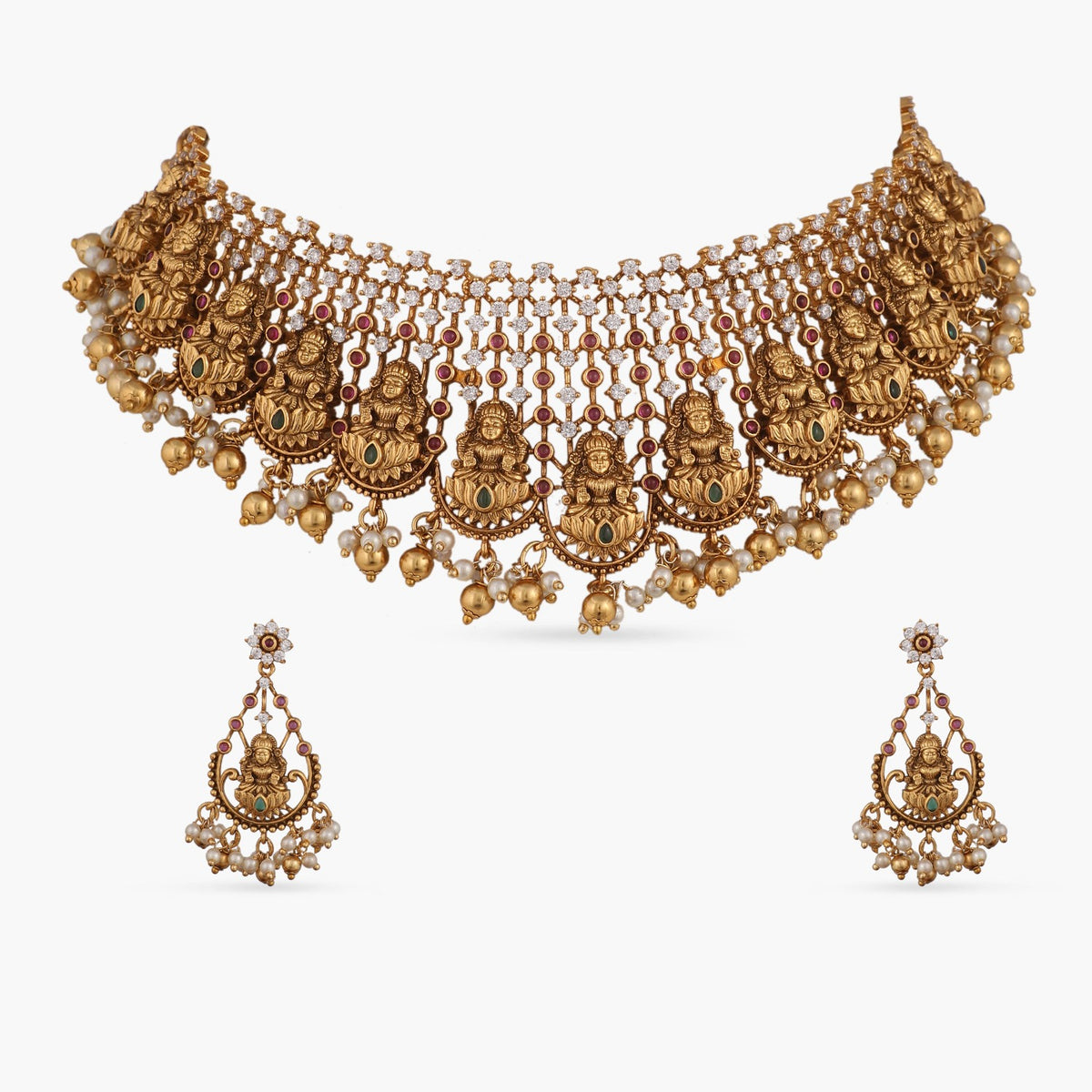 Varalaxmi Antique Choker Set