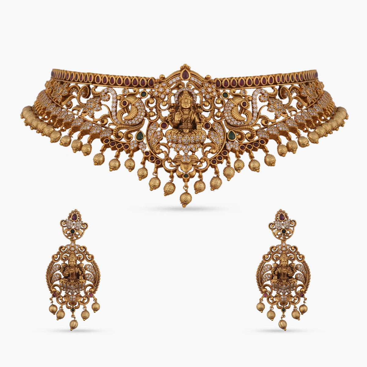 Vasudha Antique Nakshi Choker Set