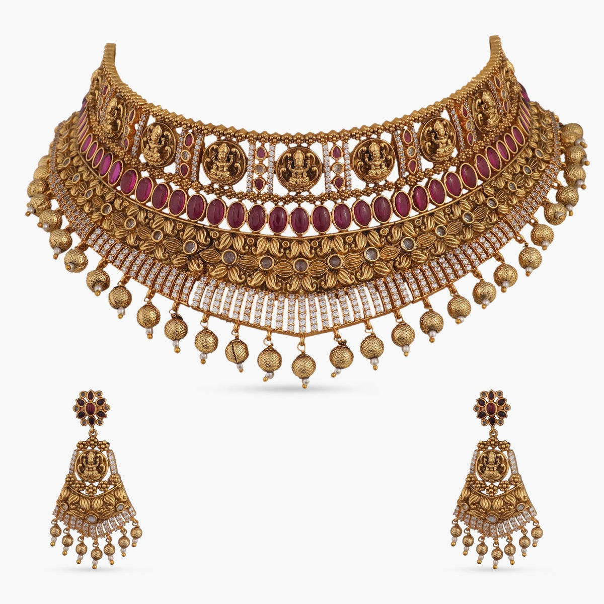 Kriya Antique Nakshi Choker Set