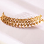 Azba Statement Floral Jhumki Antique Choker 